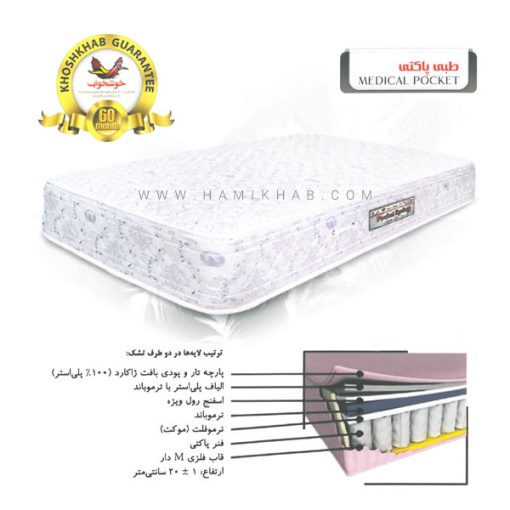 تشک طبی پاکتی خوشخواب